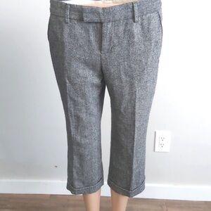 Aritzia Talula capri pants gray wool blend crop trouser